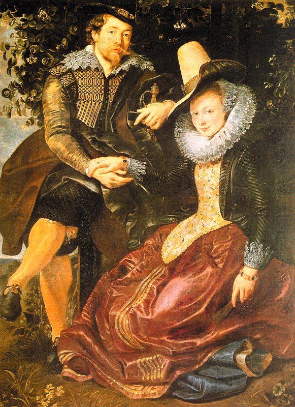 Rubens with His First Wife, Isabella Brandt, in the Honeysuckle Bower, Peter Paul Rubens